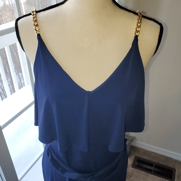 Michael Kors Chain Embellished Popover Maxi Dress - Picture 11 of 13